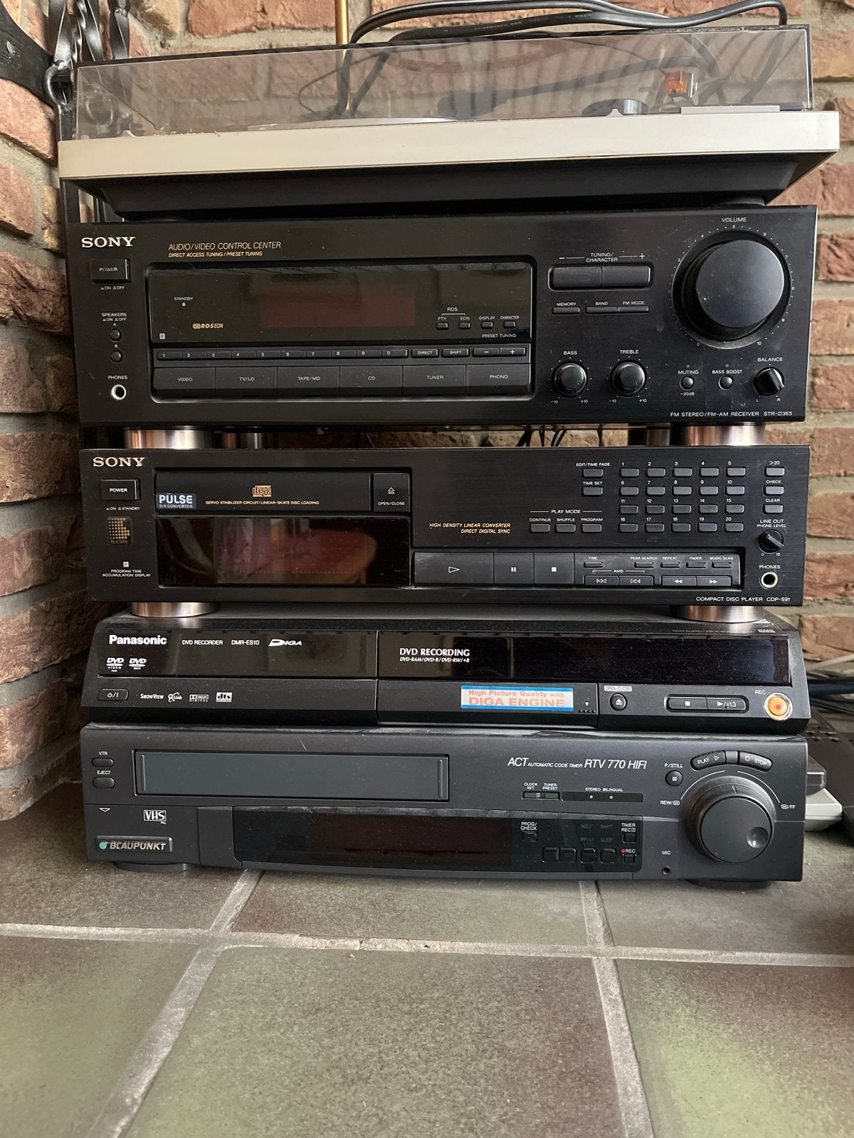 Sony Audio/Video Control Center met diverse componenten, Ophalen, Gebruikt, Losse componenten, Sony