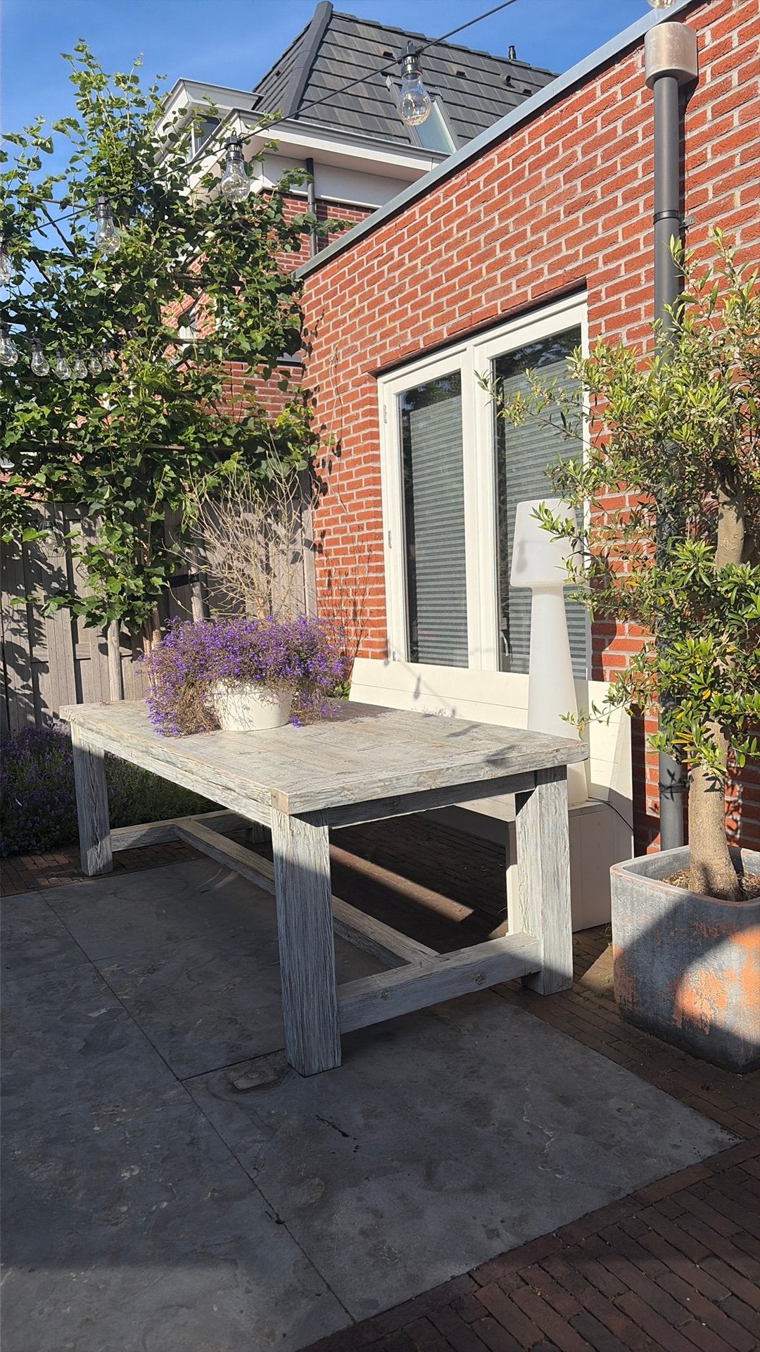 Super tuintafel / eettafel 250 x 100 van douglas hout, Tuin en Terras, Tuintafels, Rechthoekig, Hout, Ophalen
