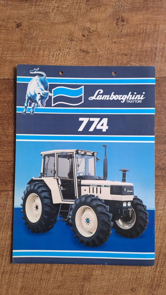 Folder Lamborghini 774 tractor, trekker, Ophalen of Verzenden, Zo goed als nieuw, Folder