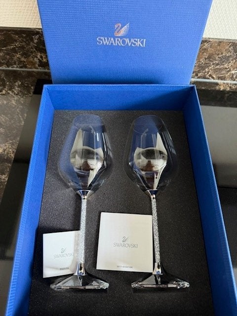Swarovski Wijnglazen, Ophalen of Verzenden, Zo goed als nieuw, Figuurtje