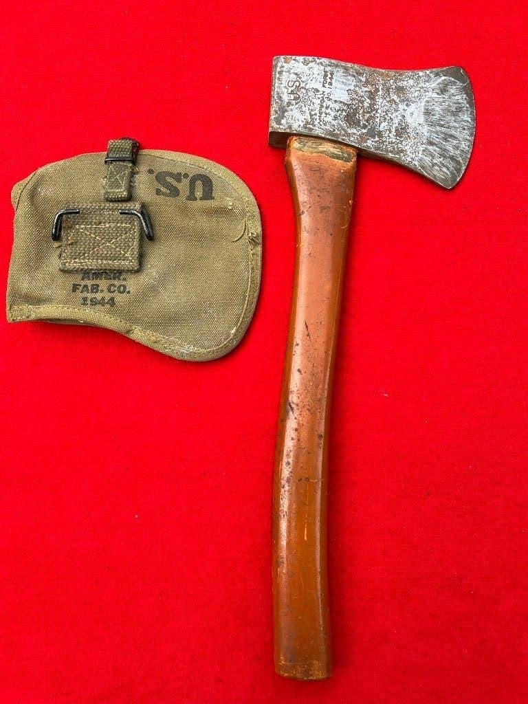Een zeer gave usa ww2 hakbijl - handbijl, normandie (1944), Verzamelen, Verzenden, Amerika