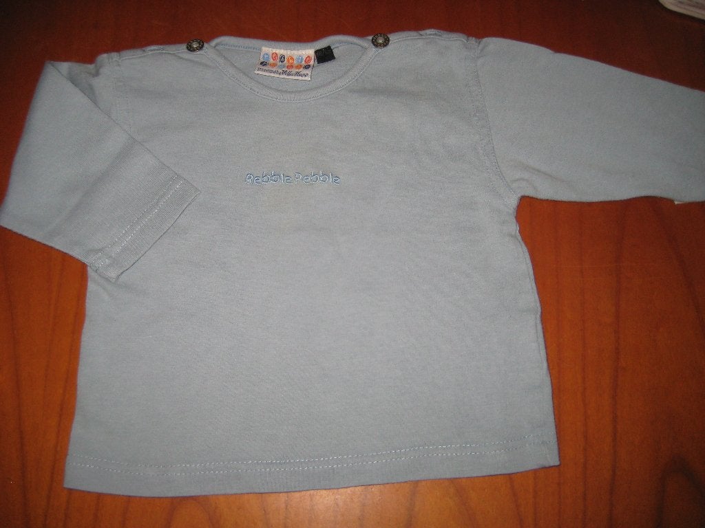 Blauw shirt, 86, Villa Happ, Ophalen of Verzenden, Zo goed als nieuw, Jongetje, Shirtje of Longsleeve
