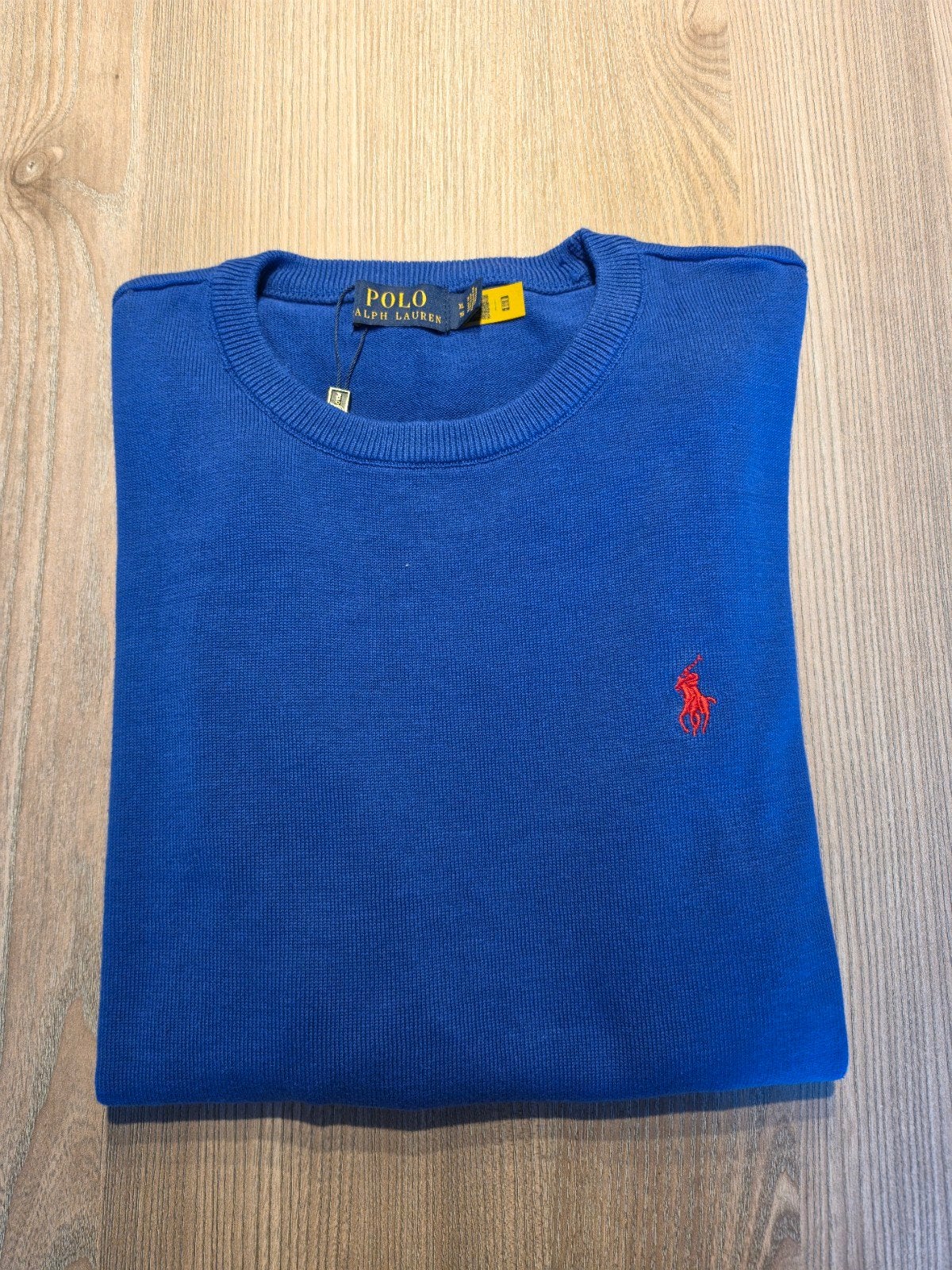 Nieuwe POLO Ralph Lauren trui - Kobaltblauw - Maat L/XL, Ophalen of Verzenden, Nieuw, Blauw