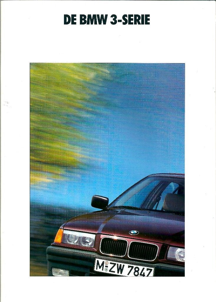 Brochure BMW 3 serie 1990, Ophalen of Verzenden, Gelezen, BMW