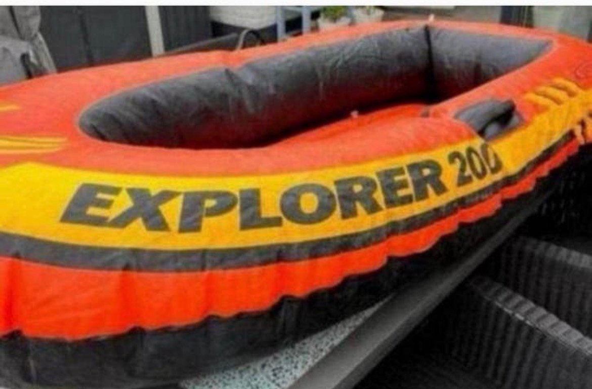 Opblaasbare Boot . Explorer 200 Intex  . Z.g.a.n., Watersport en Boten, Kano's, Ophalen of Verzenden, Zo goed als nieuw, Twee personen