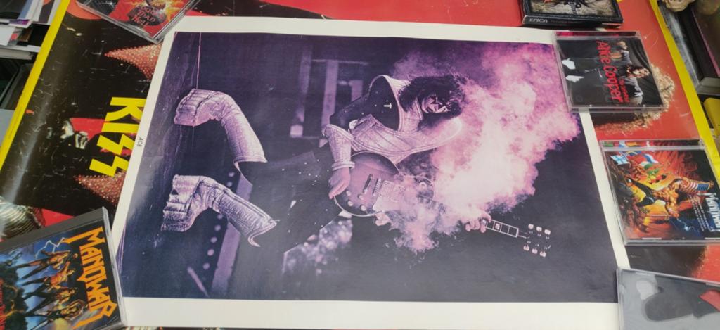 Kiss Ace frehley vintage poster, Ophalen of Verzenden, Zo goed als nieuw, A1 t/m A3, Film en Tv