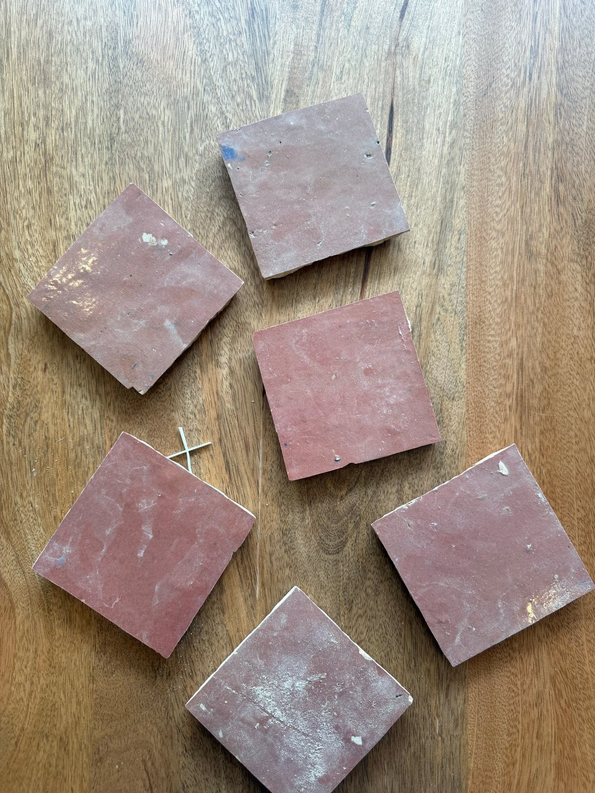 Marokkaanse Zellige Rose Rouge tegels 10x10 cm, Ophalen of Verzenden, Minder dan 5 m², Wandtegels, Keramiek