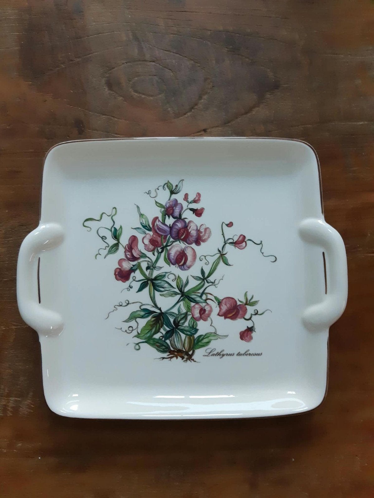Vierkante Schaal Villeroy en Boch Botanica Lathyrus, Ophalen of Verzenden, Overige stijlen, Porselein, Schaal of Schalen