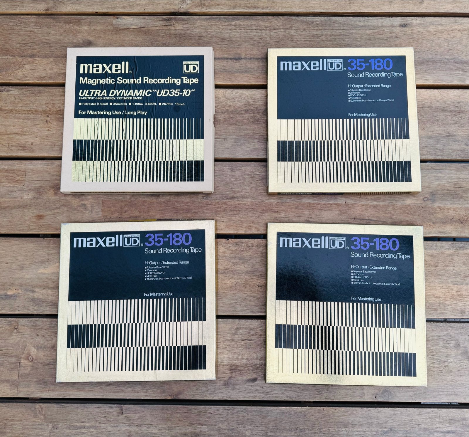 Maxell UD 35-180 Spoelenbanden (4 stuks), Ophalen of Verzenden, Onderdeel, Met banden