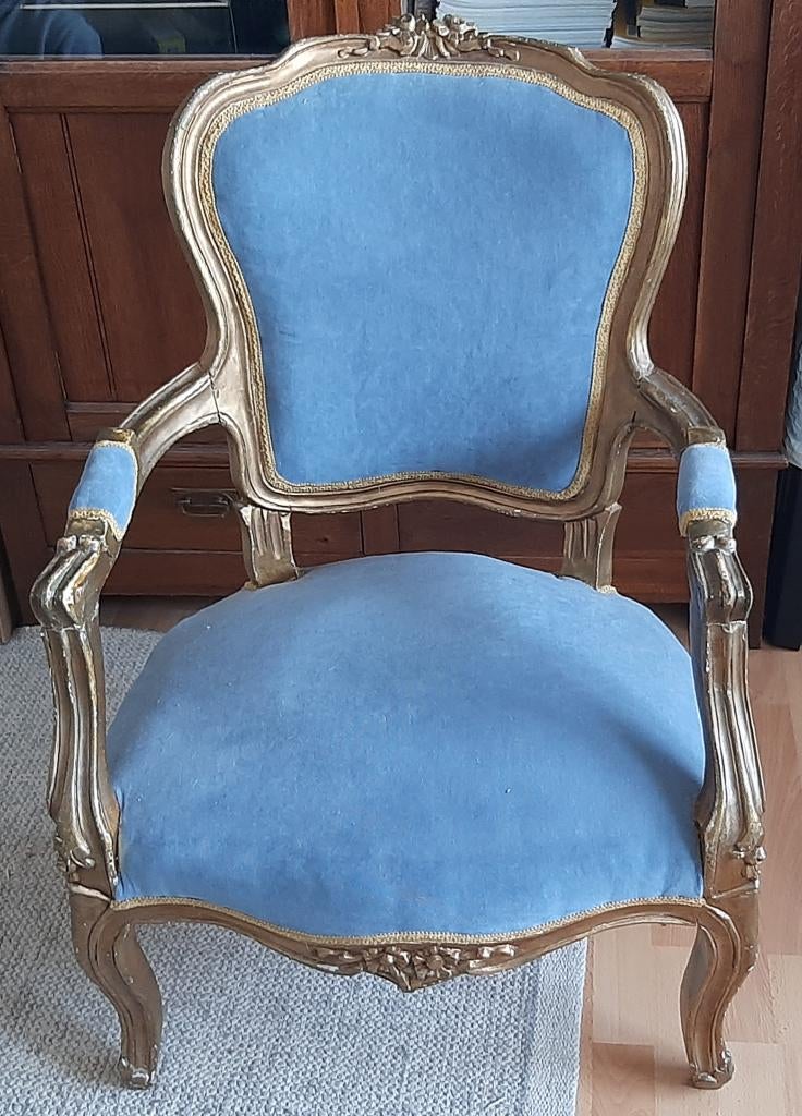 Leuk oude stoel in barok stijl, Antiek en Kunst, Antiek | Meubels | Stoelen en Banken, Ophalen