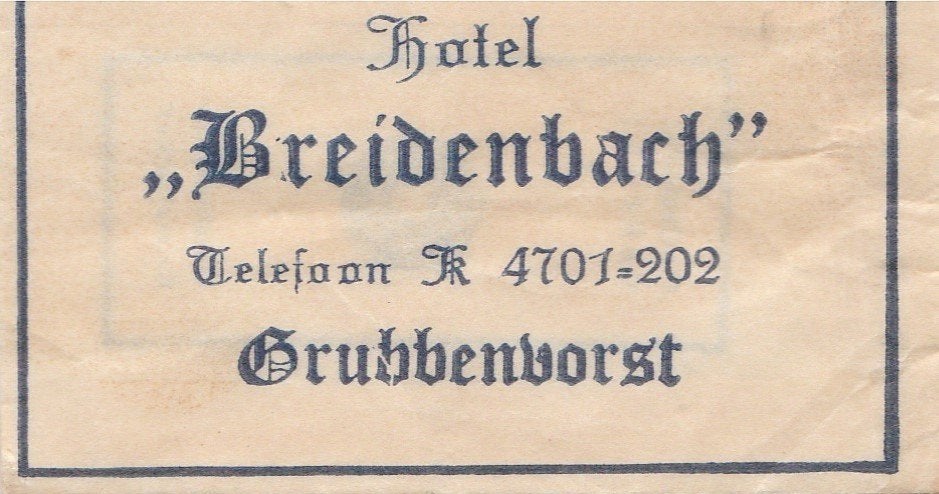 Breidenbach Grubbenvorst, Ophalen of Verzenden