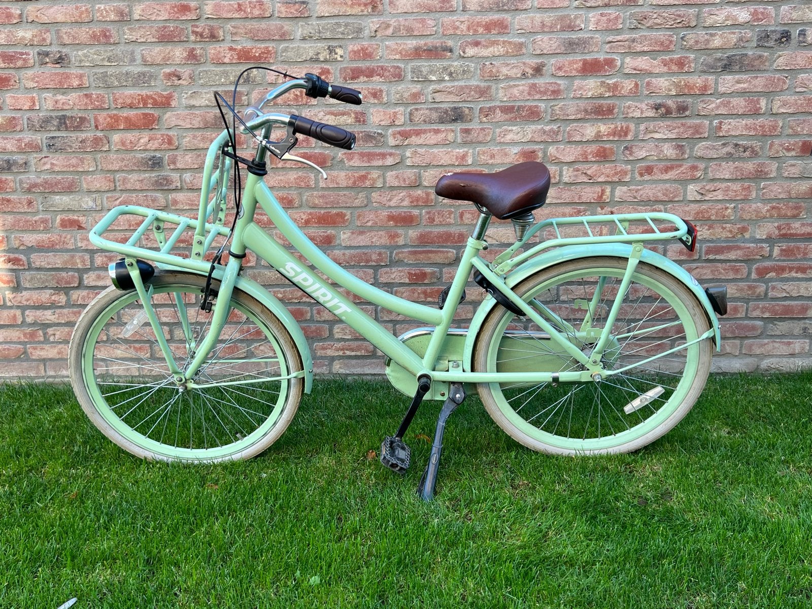Spirit transportfiets meisjes - Mintgroen, Fietsen en Brommers, Ophalen, Gebruikt, 24 inch, Versnellingen