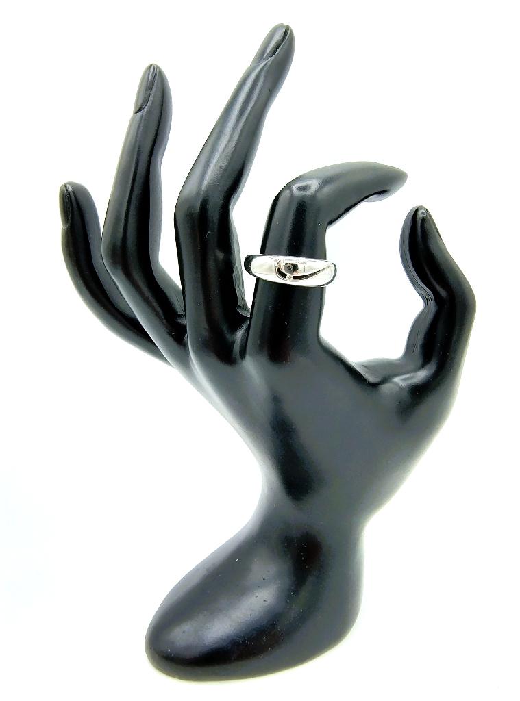 Zilveren ring met echte diamant, 18 mm., 18 tot 19, Info@zilverwebsite.nl, Verzenden, Nieuw