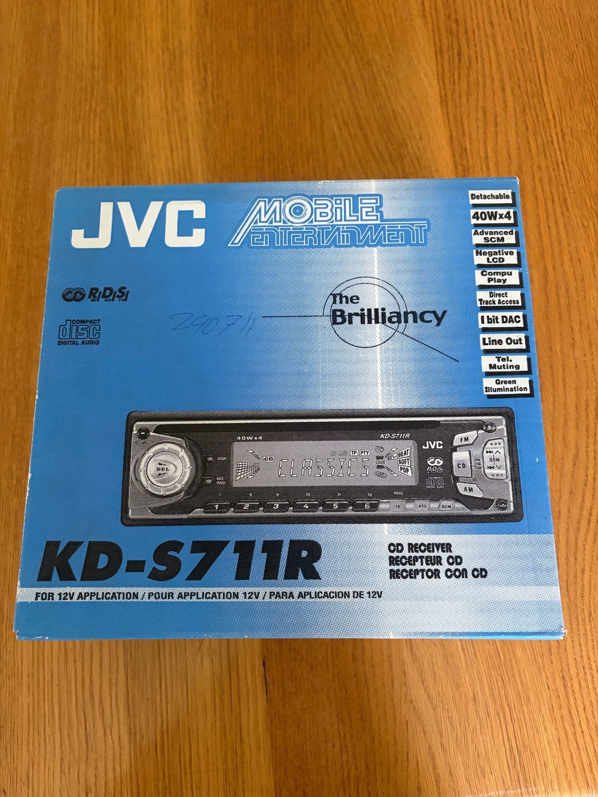 JVC KD-S711R autoradio met CD, Ophalen of Verzenden, Zo goed als nieuw