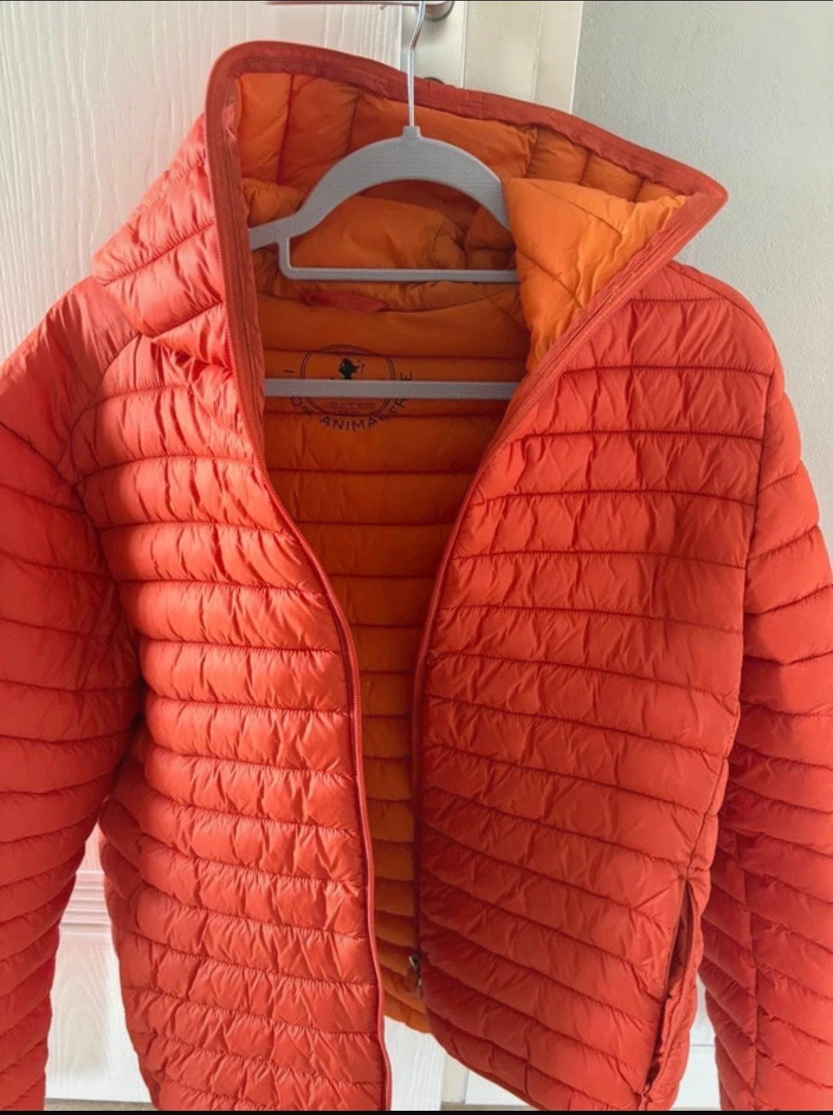 Save the Duck Ultra Light Jas - Oranje, Ophalen of Verzenden, Gedragen, Maat 56/58 (XL), Oranje