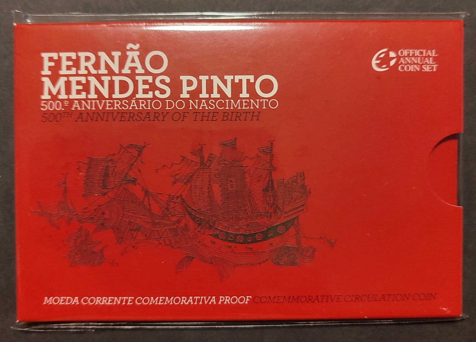 Portugal 2 euro 2011 PROOF Fernão Mendes PINTO PP, Ophalen of Verzenden, Portugal, 2 euro, Setje