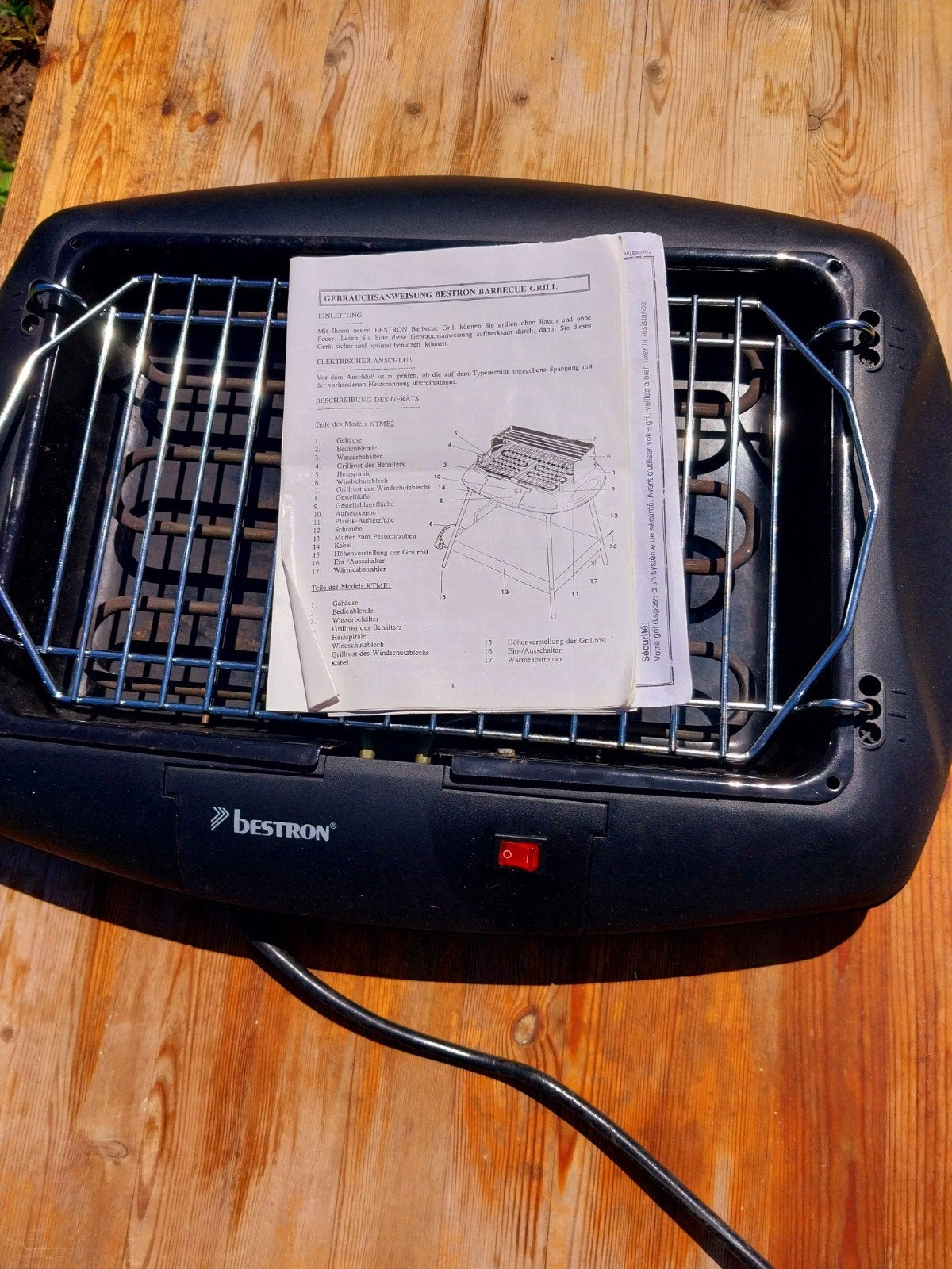 Elektrische barbecue, Ophalen, Gebruikt