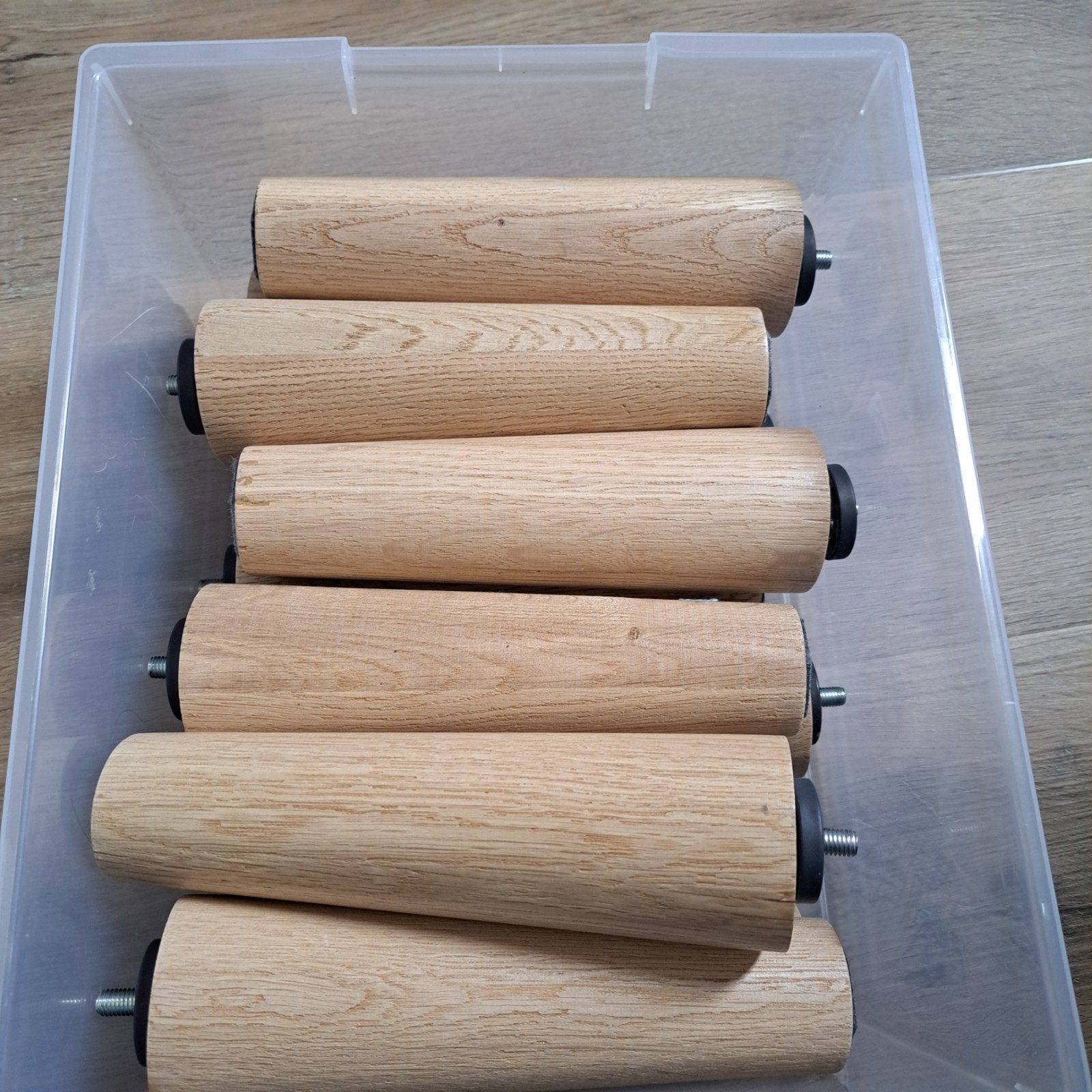 Ikea bedpoten 12 stuks., Ophalen, Zo goed als nieuw, Eenpersoons, 90 cm