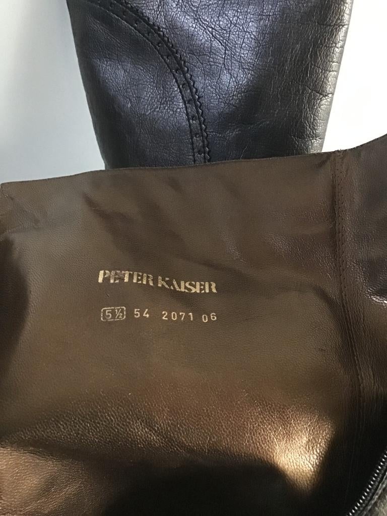 Peter Kaiser | grijze zwarte laarzen 38.5 | Gratis verzenden, Verzenden, Zo goed als nieuw, Grijs, Hoge laarzen