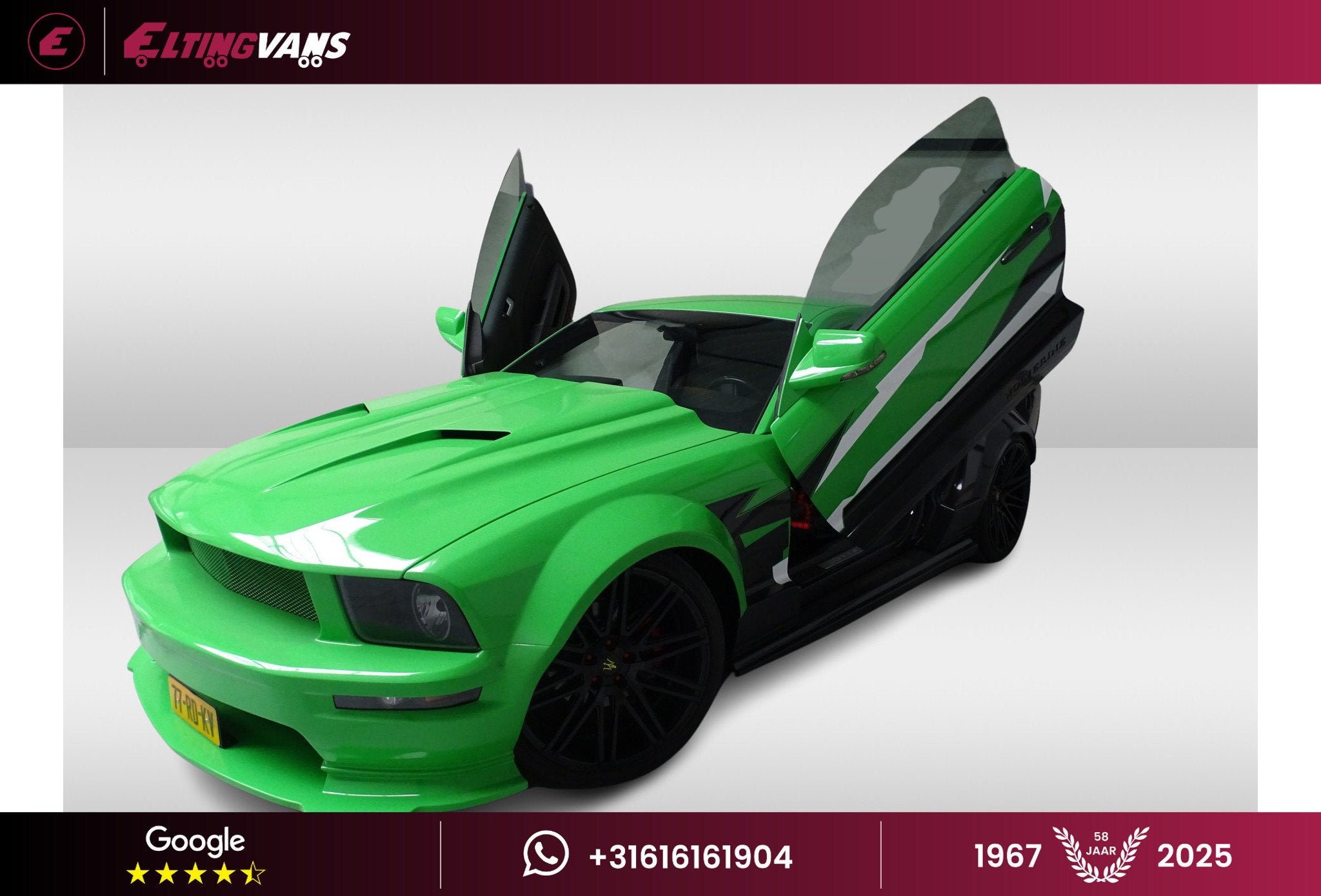 Ford USA Mustang V8 GT Wide body 470 PK (bj 2005, automaat), Auto's, Automaat, Achterwielaandrijving, Gebruikt, LED verlichting