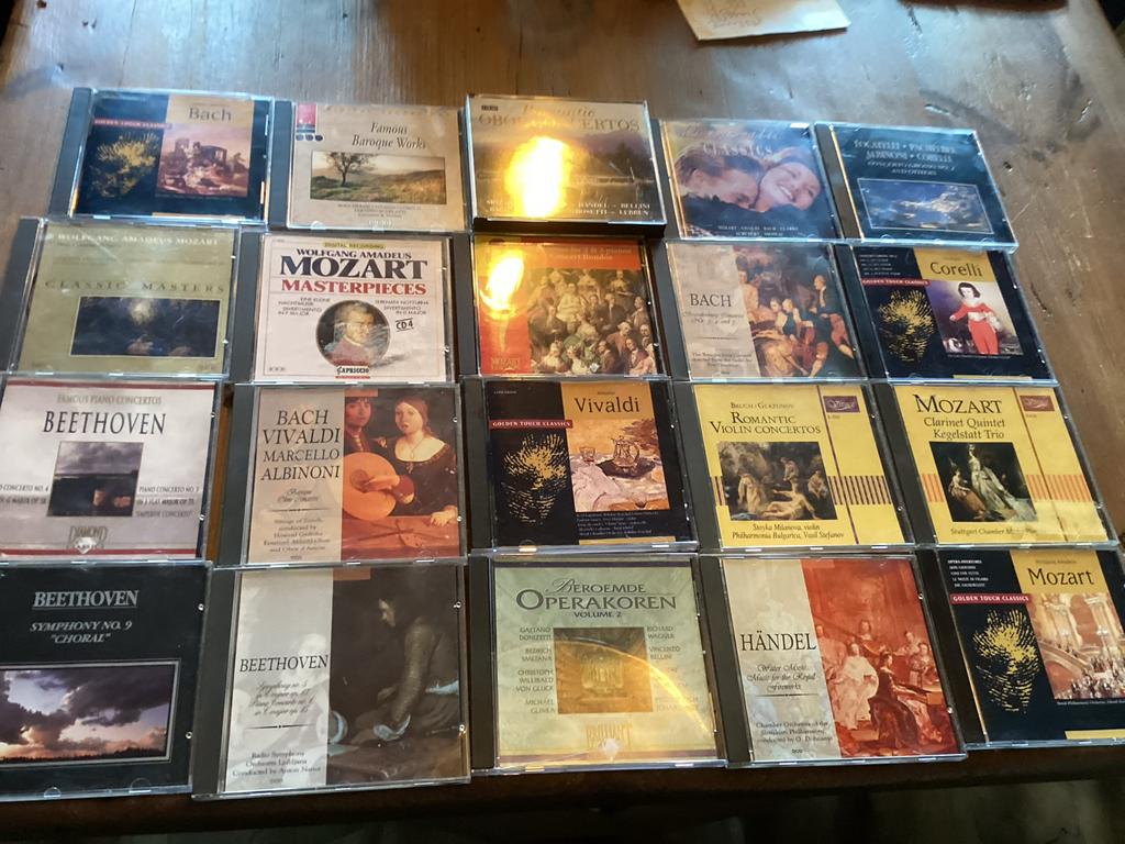 collectie klassieke muziek CD's (Bach, Mozart, Beethov, Cd's en Dvd's, Cd's | Klassiek, Gebruikt, Kamermuziek, Barok, Ophalen