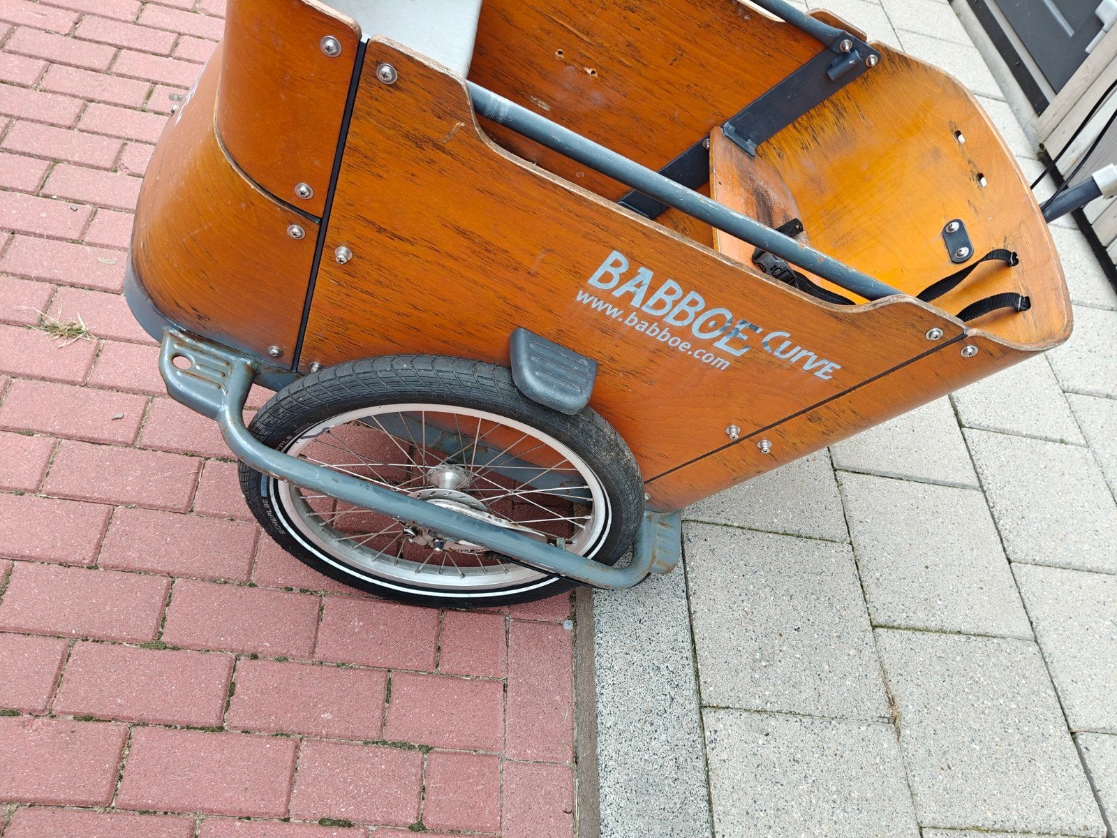 Babboe Bakfiets Curve met Rollerbrake Systeem, Overige merken, Gebruikt, Ophalen of Verzenden, 2 kinderen