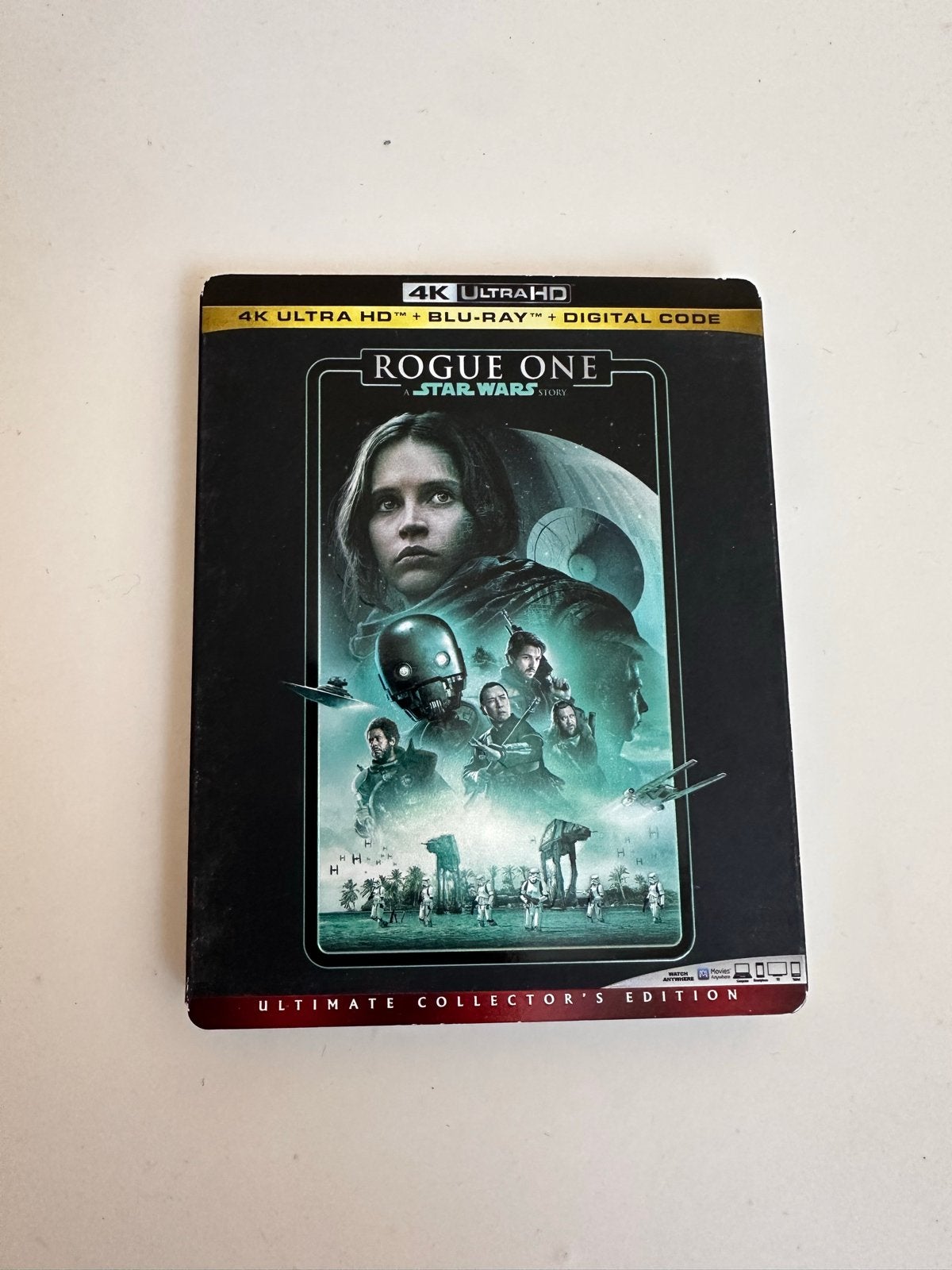 Rogue One: A Star Wars Story 4K Ultra HD Blu-ray, Ophalen of Verzenden, Zo goed als nieuw, Science Fiction en Fantasy