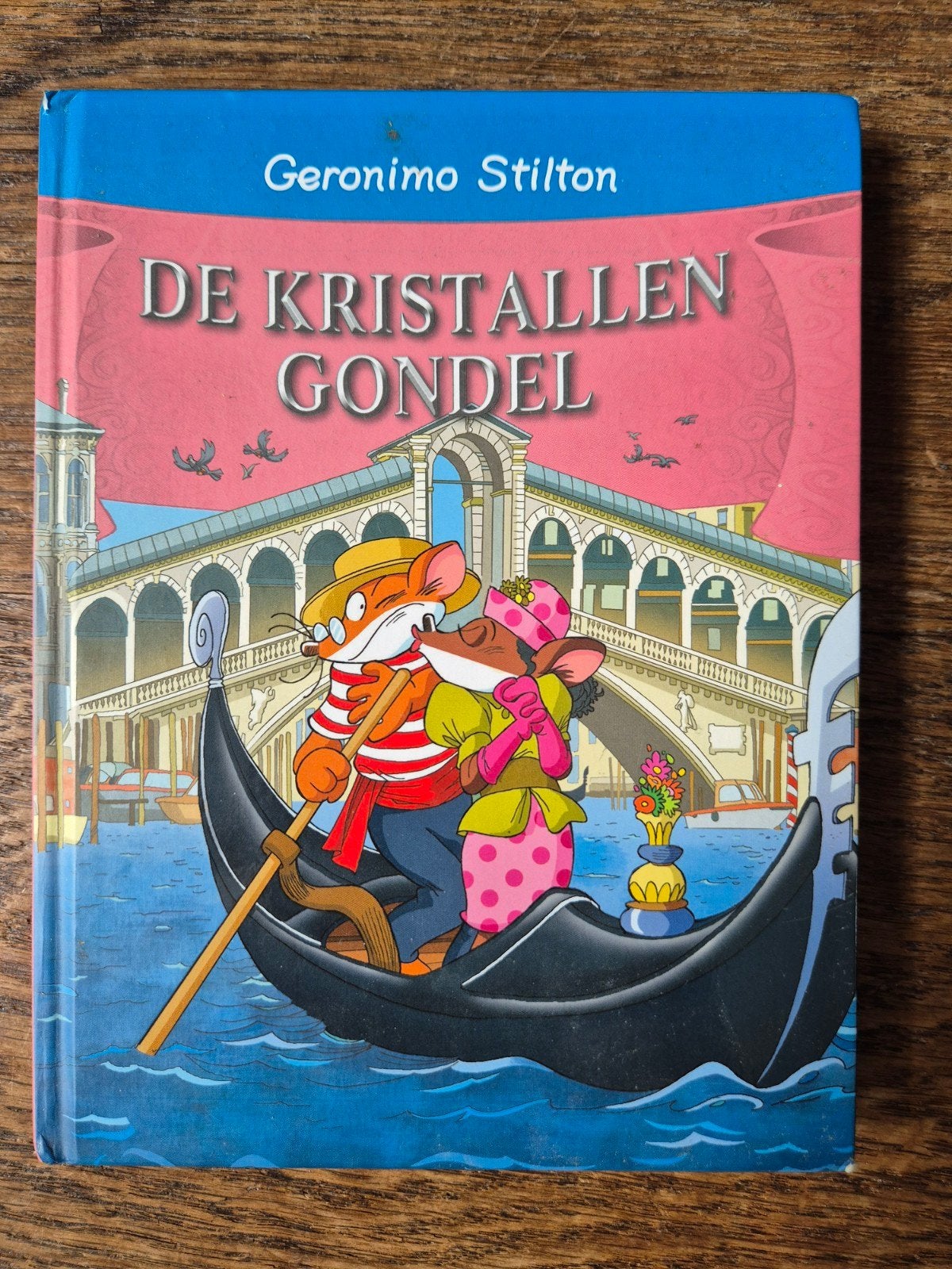 Geronimo Stilton - De kristallen gondel, Fictie algemeen, Geronimo Stilton, Ophalen of Verzenden, Zo goed als nieuw