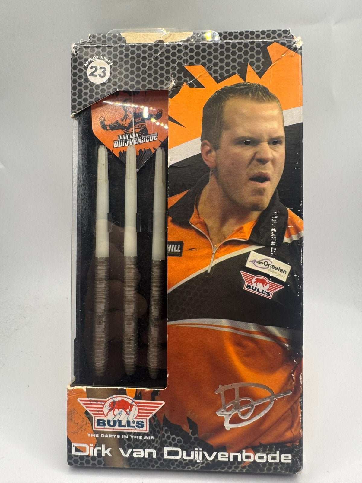 Bull’s Dirk van Duijvenbode 23 Gram Dartpijlen, Ophalen of Verzenden, Zo goed als nieuw, Nvt, Pijlen
