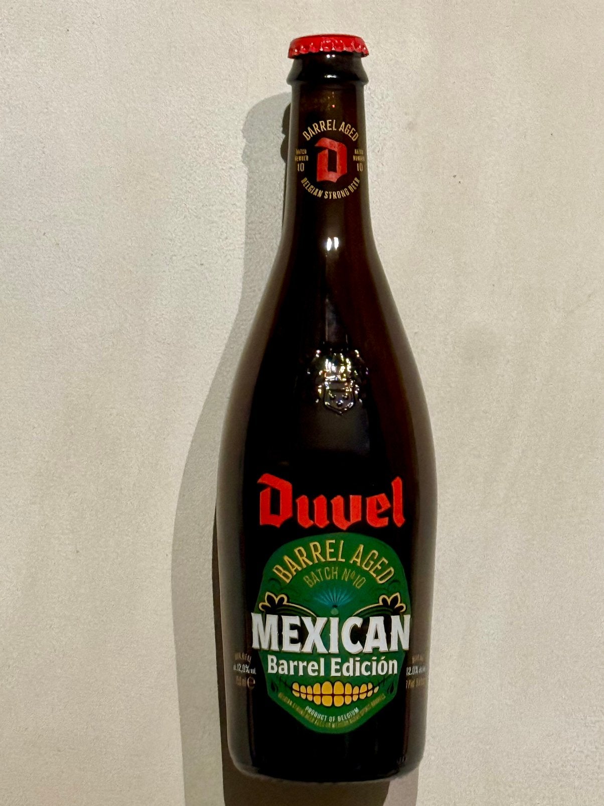 Lege Duvelfles Mexican Barrel Aged #10, Verzamelen, Biermerken, Ophalen of Verzenden, Zo goed als nieuw, Flesje(s), Duvel