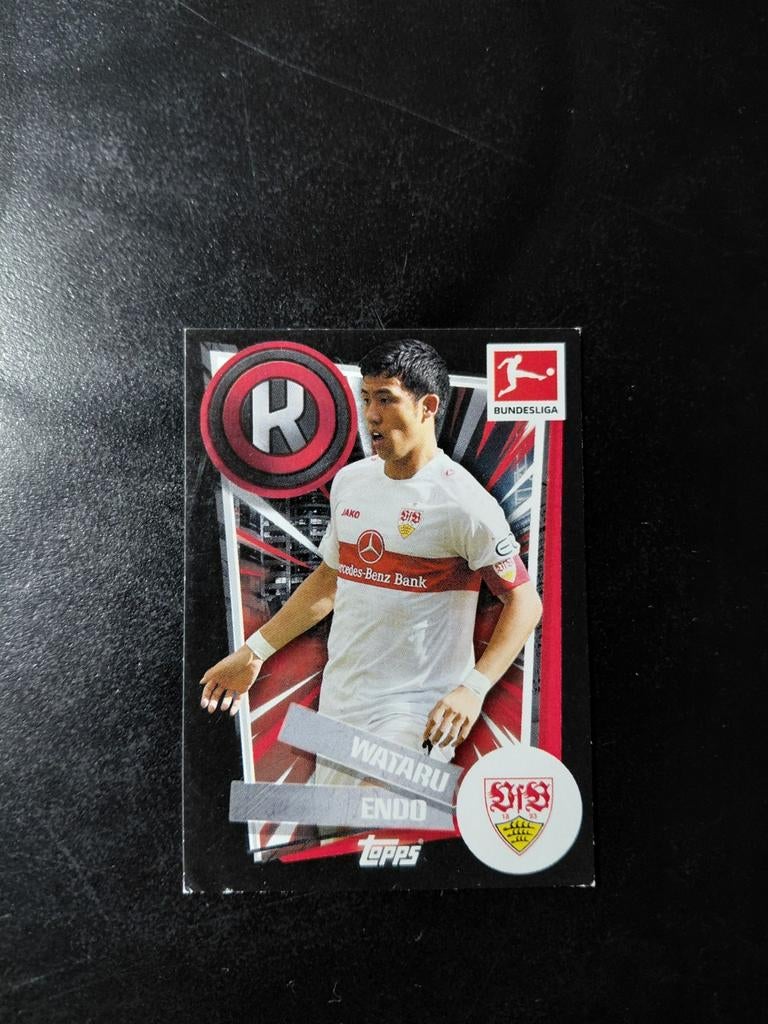 Wataru endo (stuttgart/liverpool) topps, Ophalen of Verzenden, Zo goed als nieuw, Buitenlandse clubs