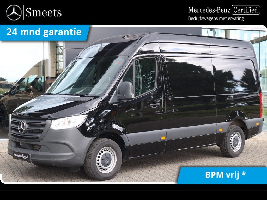 Mercedes-Benz Sprinter 317 CDI L2H2 CARPLAY, Auto's, Euro 6, 4 cilinders, Zwart, 170 pk