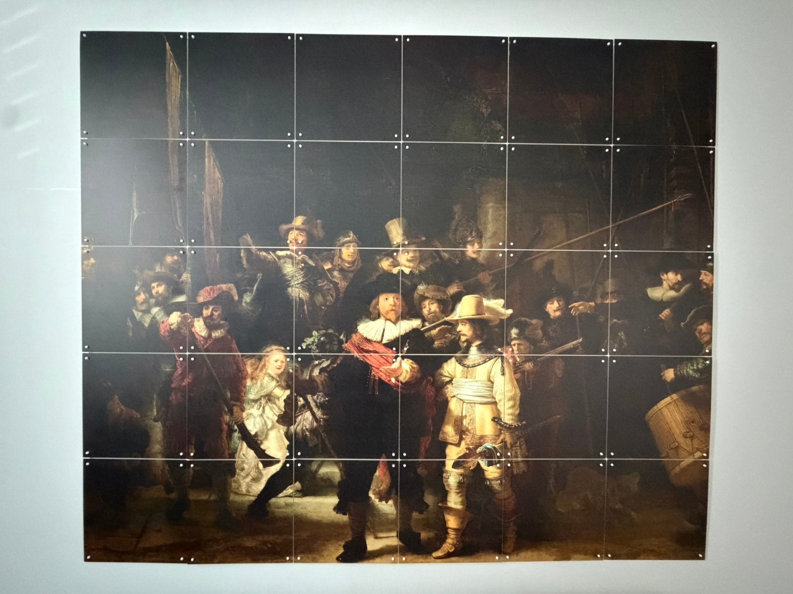IXXI De Nachtwacht – Rembrandt – 120 x 100cm, Ophangklaar, Overig onderwerp, Kunststof, Ophalen of Verzenden