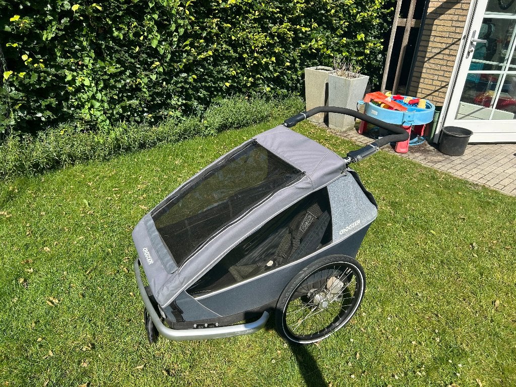 Croozer Vaaya 2 Fietskar, Fietsen en Brommers, Fietsaccessoires | Aanhangers en Karren, Ophalen, Gebruikt, Opvouwbaar, 40 tot 60 kg