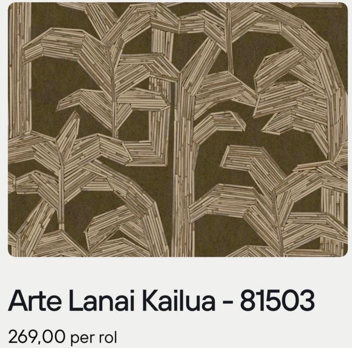 Arte Lanai Kailua - 81503 behang - 4 rollen (prijs per rol), Bladeren, Arte, Ophalen of Verzenden, 25 tot 50 m²