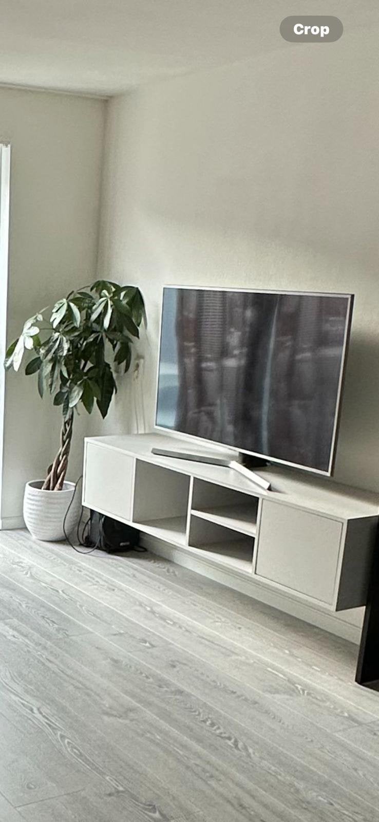 Tv meubel marrid melamine grijs goossens, Ophalen, Zo goed als nieuw, 25 tot 50 cm, Minder dan 100 cm