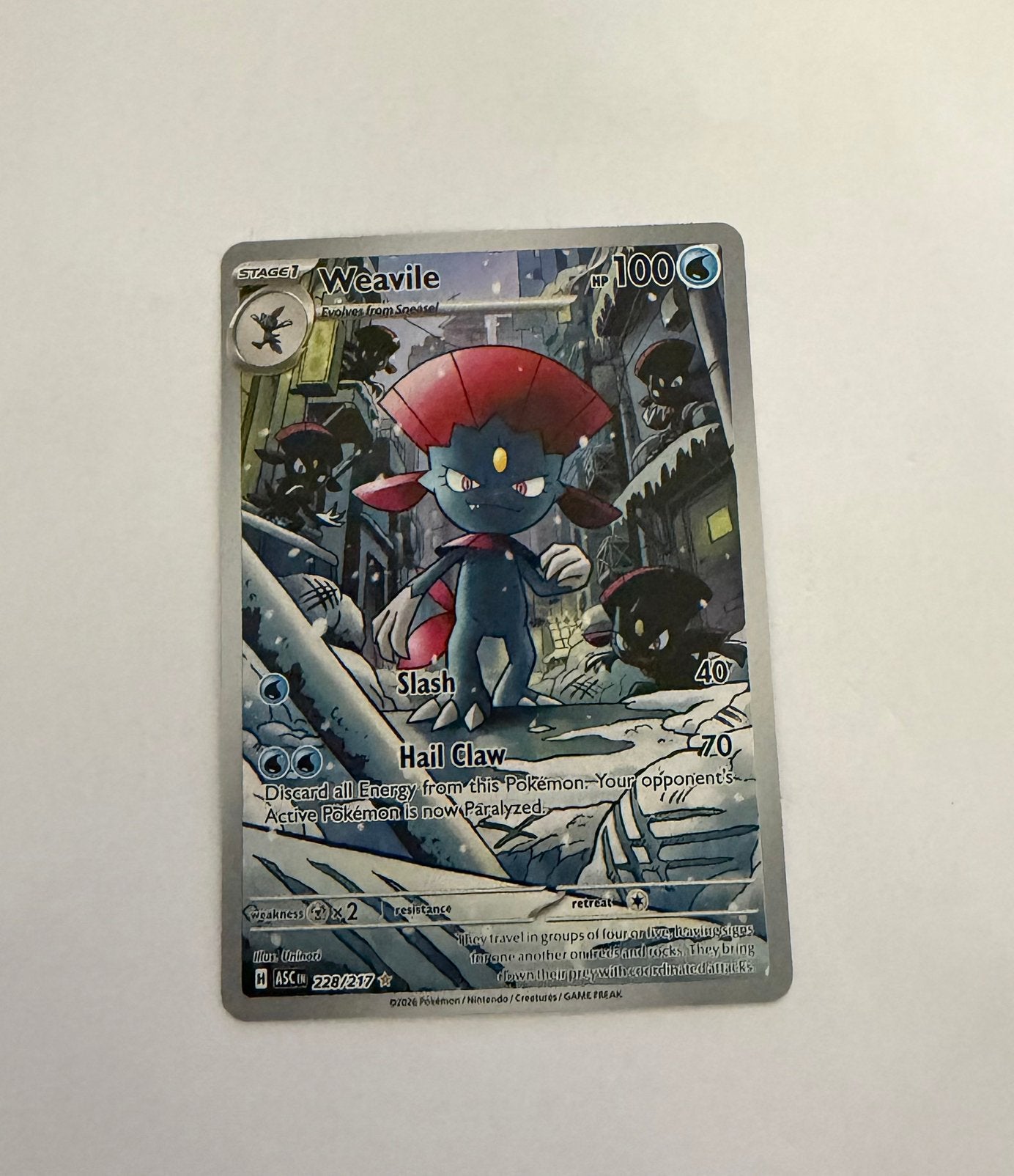 Weavile, Ophalen, Zo goed als nieuw