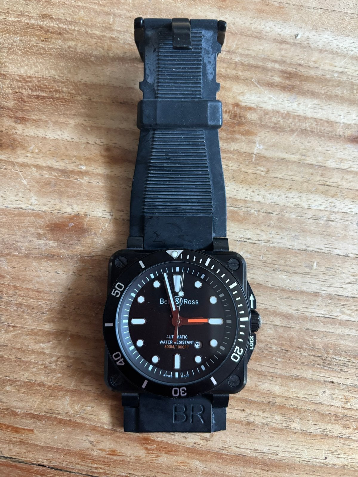 Bell & Ross BR03-92-DIV-00334 duikhorloge - Bandje kapot, Sieraden, Tassen en Uiterlijk, Horloges | Heren, Overige merken, Gebruikt