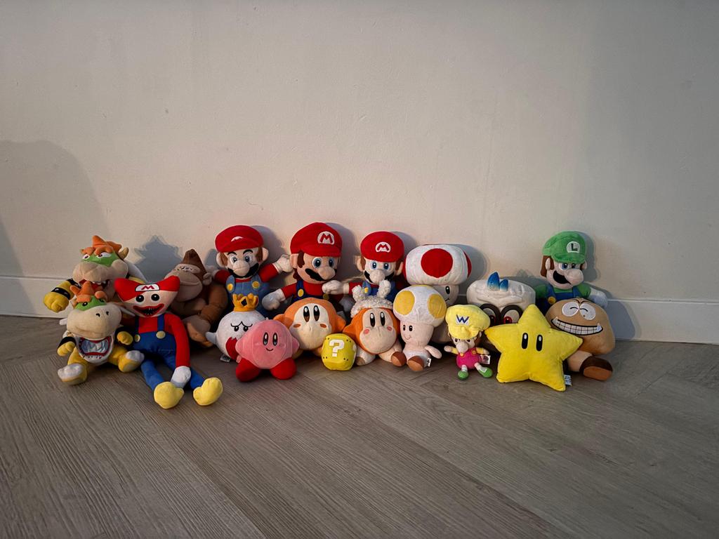 Grote collectie Mario knuffels (Diverse karakters), Gebruikt, Overige typen, Ophalen of Verzenden, Nintendo