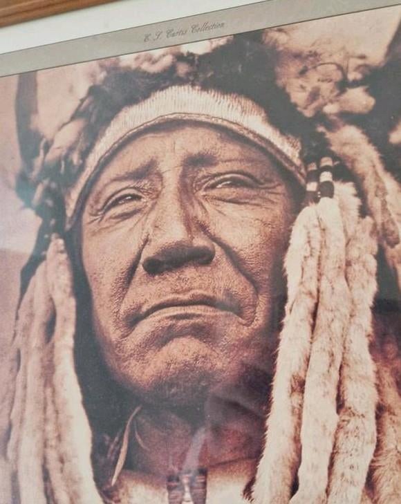 Native American posters ingelijst, 3-luik, Verzamelen, Rechthoekig Staand, Met lijst, Ophalen of Verzenden, Zo goed als nieuw