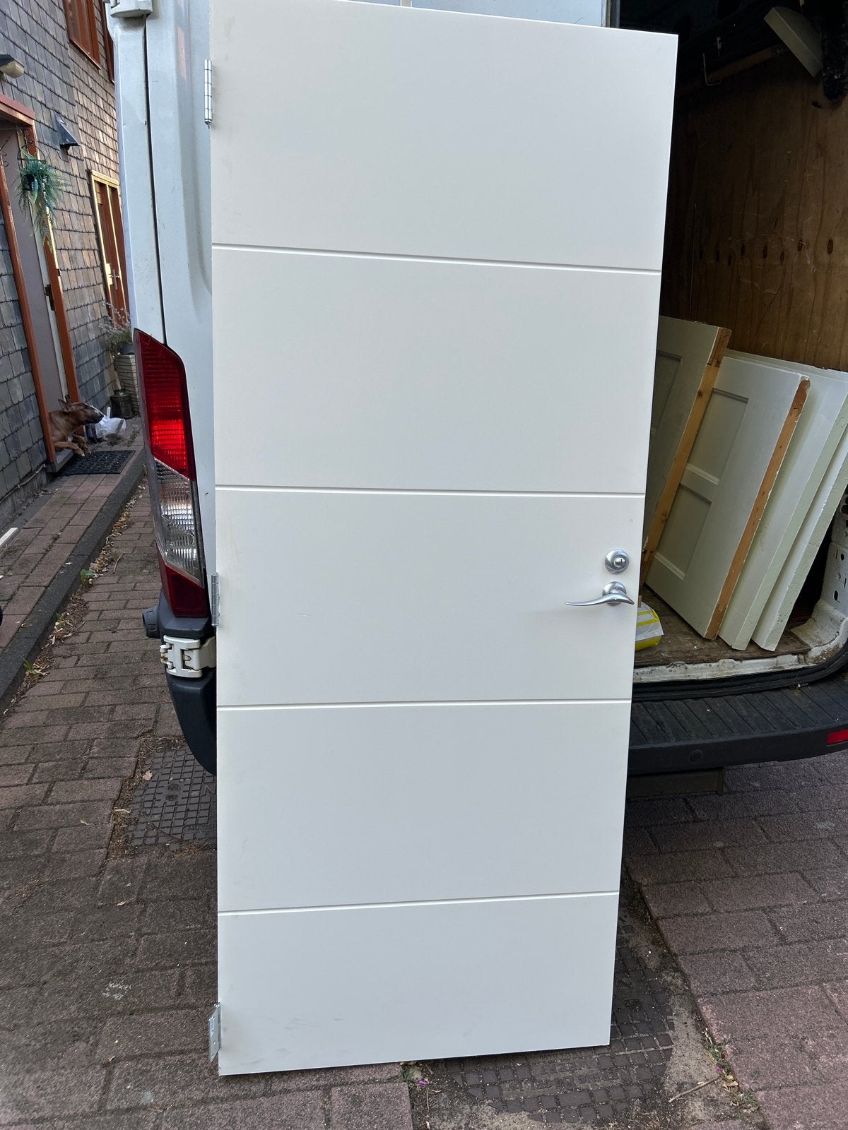 Zware spaanplaat deur, Doe-het-zelf en Verbouw, Deuren en Horren, Ophalen, Gebruikt, 80 tot 100 cm, Binnendeur