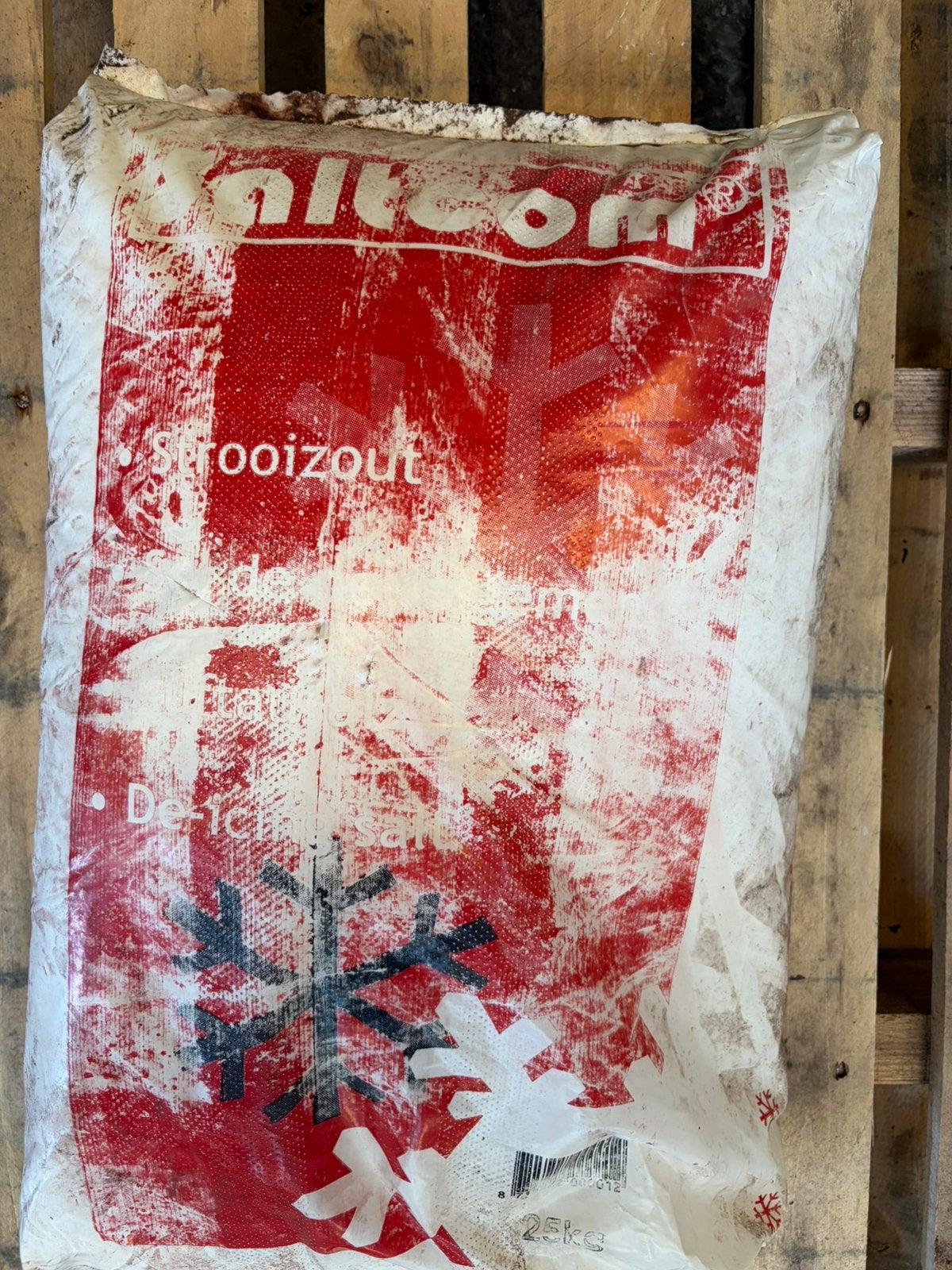 Strooizout 25 kilo zakken 8,00 P/S, Ophalen