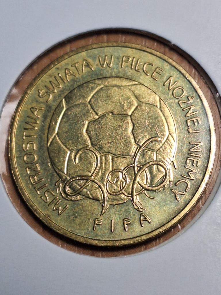 POLEN 2 zlote 2006, FIFA (#87), Ophalen of Verzenden, Polen, Losse munt