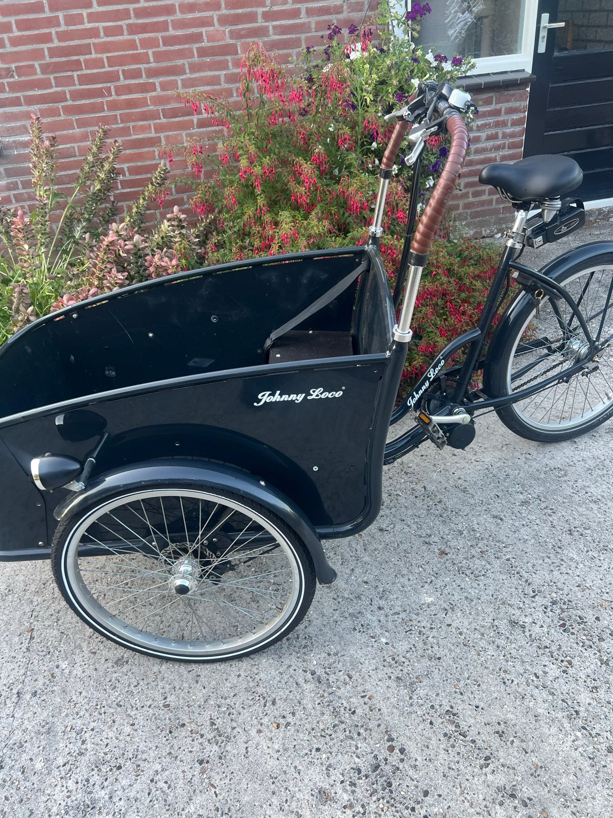 Johnny Loco Bakfiets - Elektrisch 2 accu’s Superstaat, Fietsen en Brommers, Ophalen, Gebruikt, Elektrisch, 2 kinderen