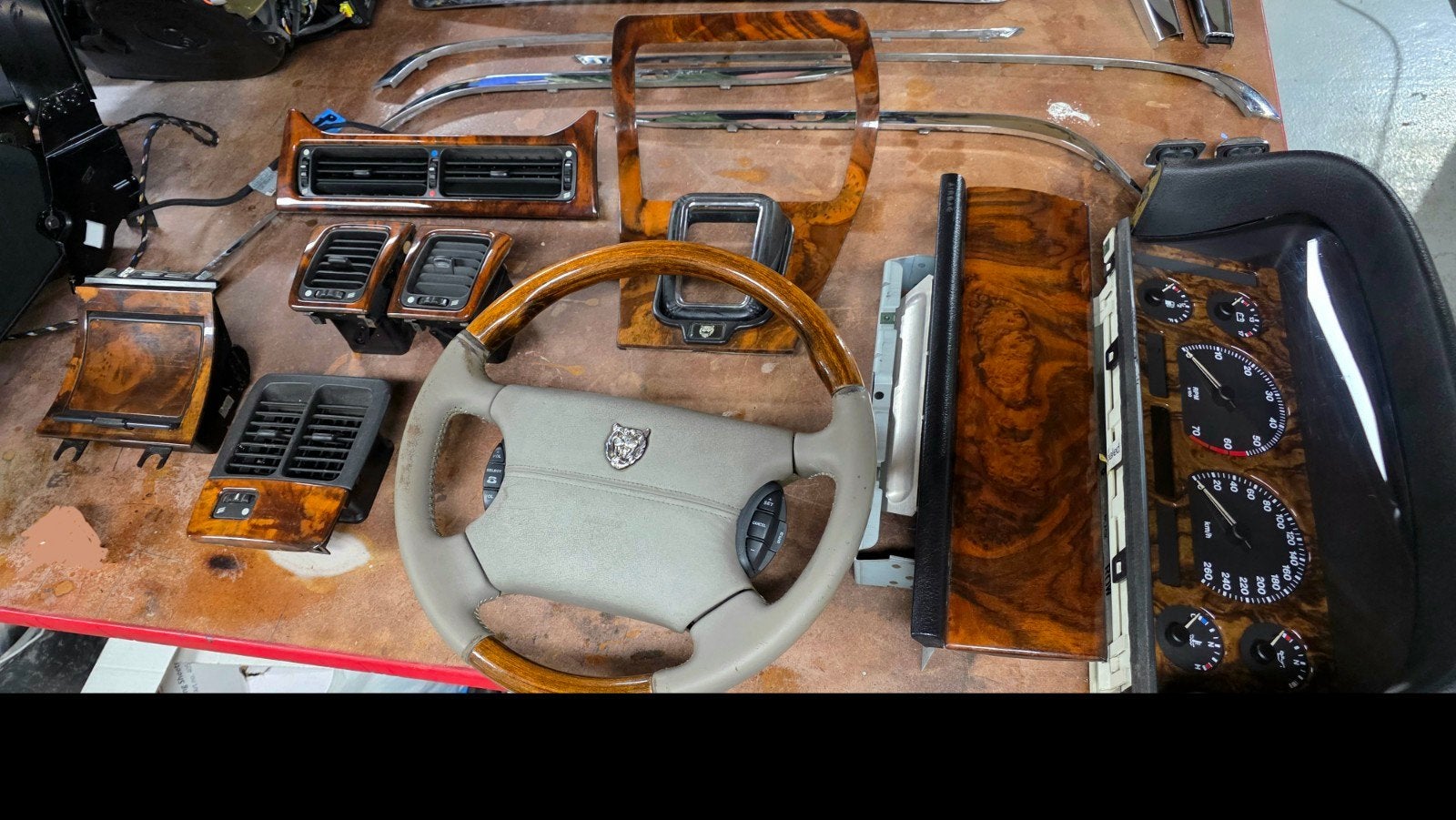Houtset jaguar x300 xj6 xj12 barstvrij tellerplaat, Ophalen of Verzenden, Gebruikt, Jaguar