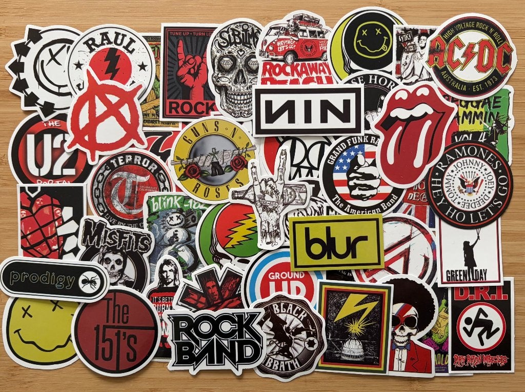 Band rock band stickers, Verzenden, Nieuw, Meerdere stickers
