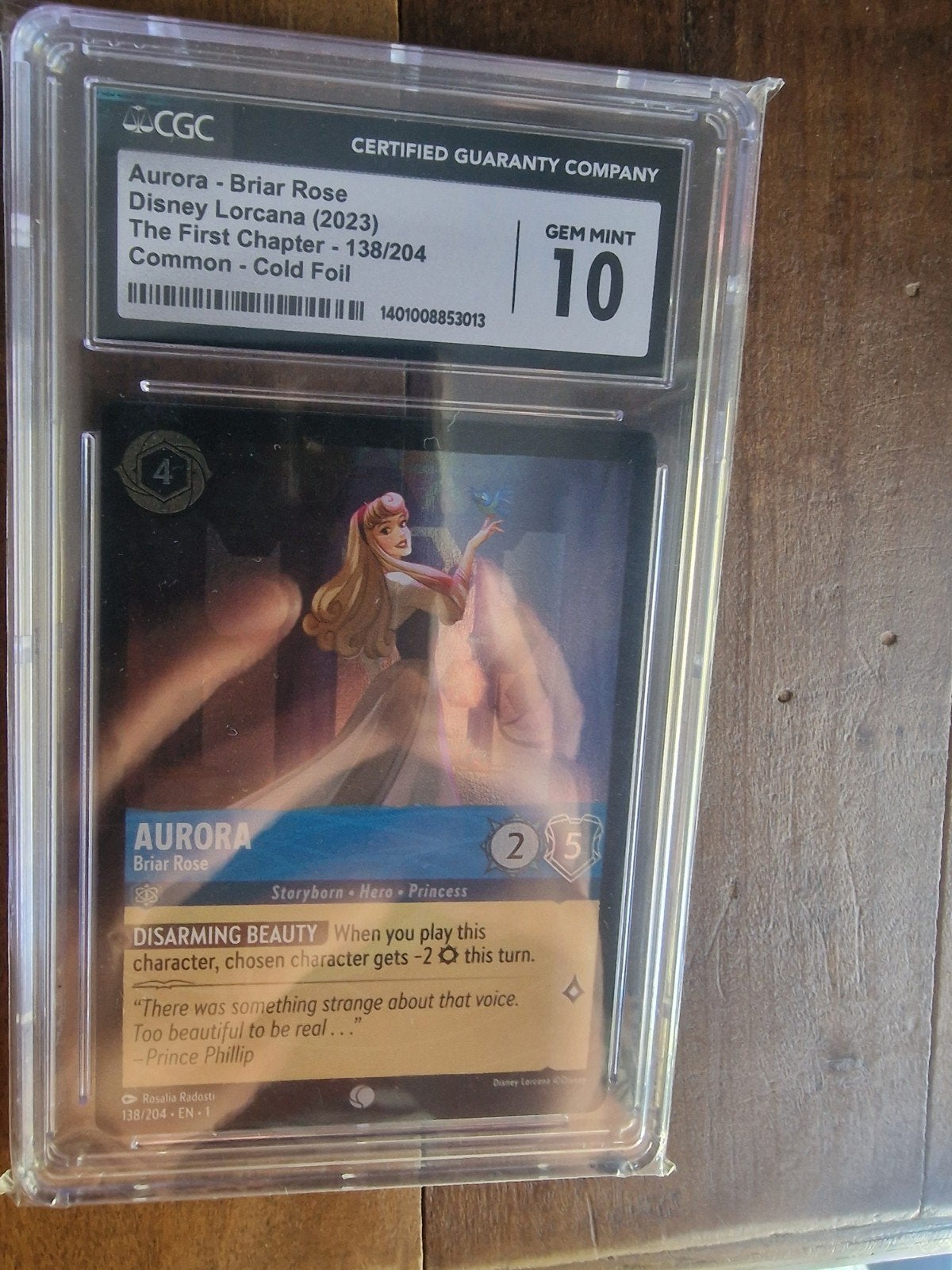 Disney Lorcana Aurora Briar Rose 10 graded CGC, Verzenden, Zo goed als nieuw