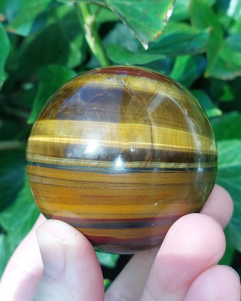 Mooie tijgeroog bol 5,5 cm, Ophalen of Verzenden