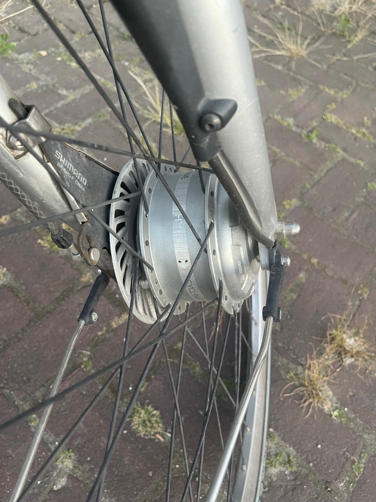 Giant voorwiel motor 36V werkend - E-bike onderdeel, Fietsen en Brommers, Fietsonderdelen, Ophalen of Verzenden, Gebruikt, Elektrische fiets