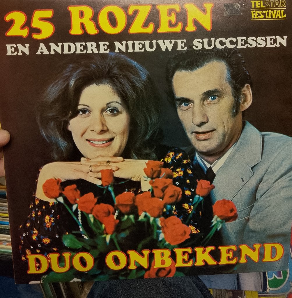 Duo Onbekend - 25 Rozen, Cd's en Dvd's, Vinyl | Nederlandstalig, LP, Gebruikt, Verzenden, Levenslied of Smartlap